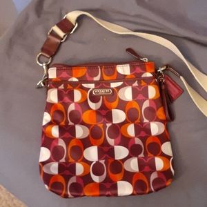 Coach multi colors crossbody purse